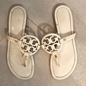 Tory Burch patten leather sandals. Well loved.